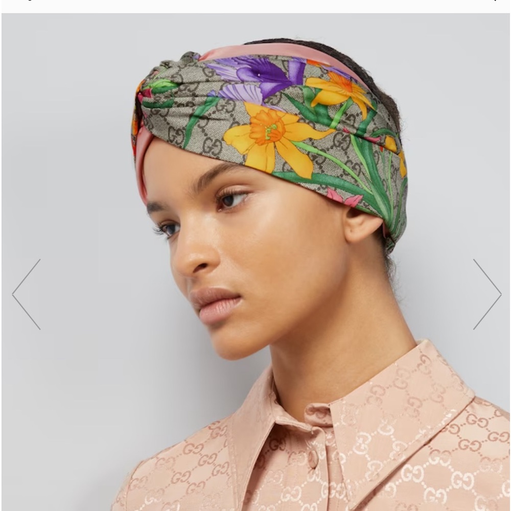 Gucci Silk Floral Headband
